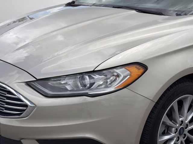 2017 White Gold Ford Fusion S FWD Sedan