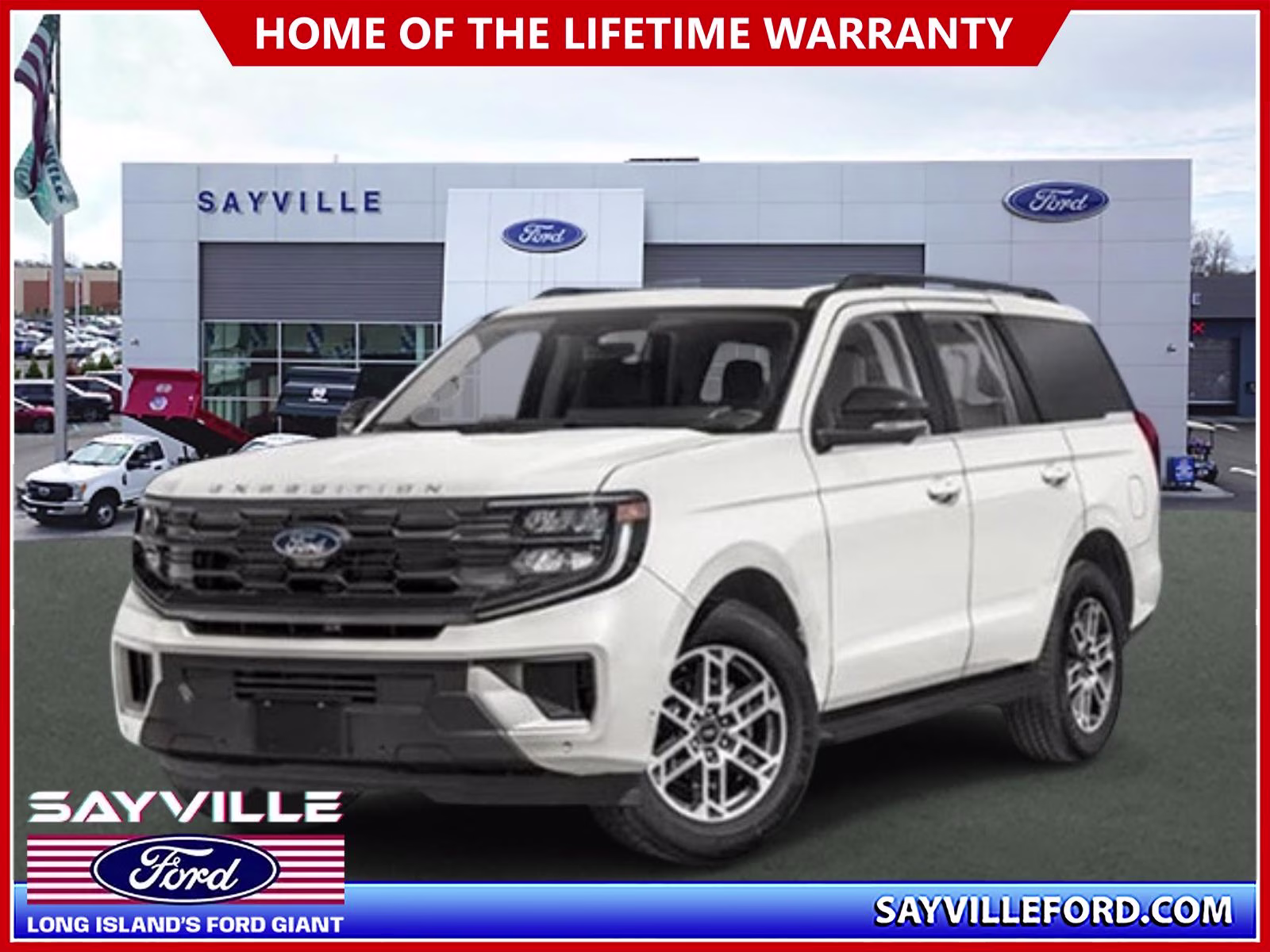 2026 Star White Metallic Tri-Coat Ford Expedition Active 4X4 SUV