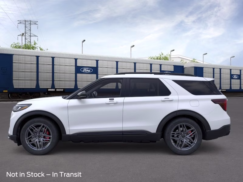2026 Star White Metallic Tri-Coat Ford Explorer ST 4X4 SUV