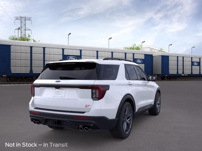 2026 Star White Metallic Tri-Coat Ford Explorer ST 4X4 SUV