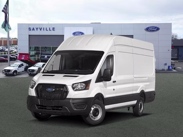 2026 Oxford White Ford Transit Cargo Van T-250 148 EL Hi Rf 9150 GVWR RWD RWD Van