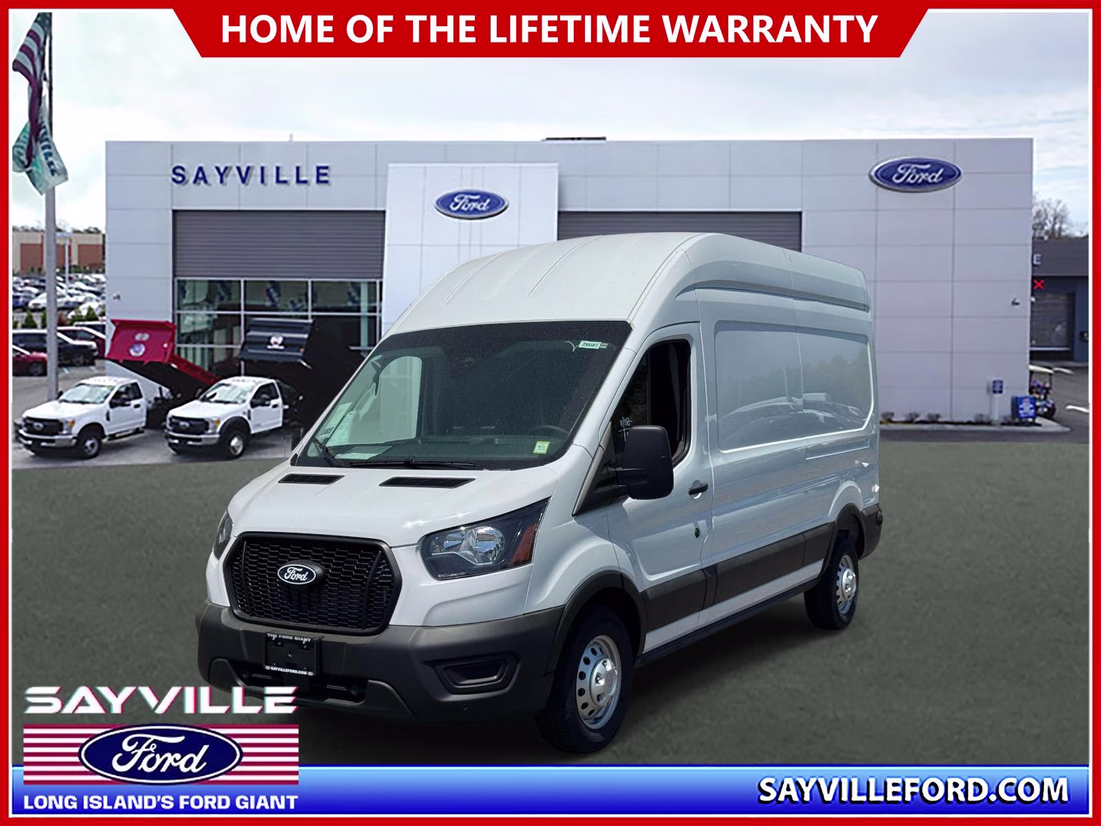 2026 White Ford Transit Cargo Van Base AWD Van