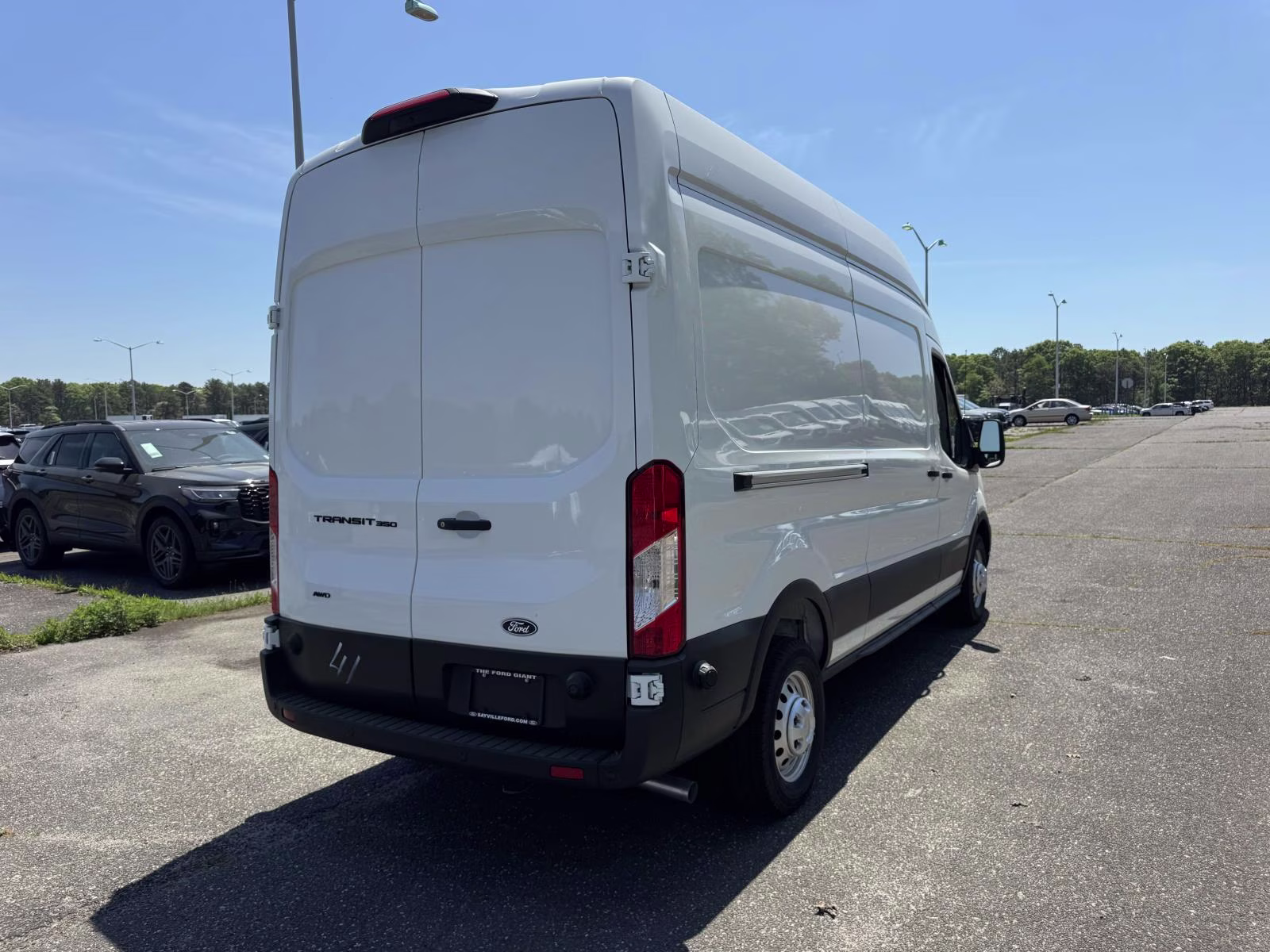 2026 White Ford Transit Cargo Van Base AWD Van