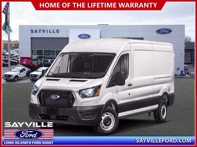 2026 Oxford White Ford Transit Cargo Van T-350 148 Med Rf 9500 GVWR RWD RWD Van