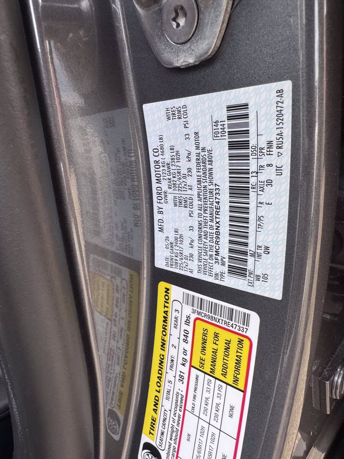 2026 Gray Ford Bronco Sport Big Bend 4X4 SUV