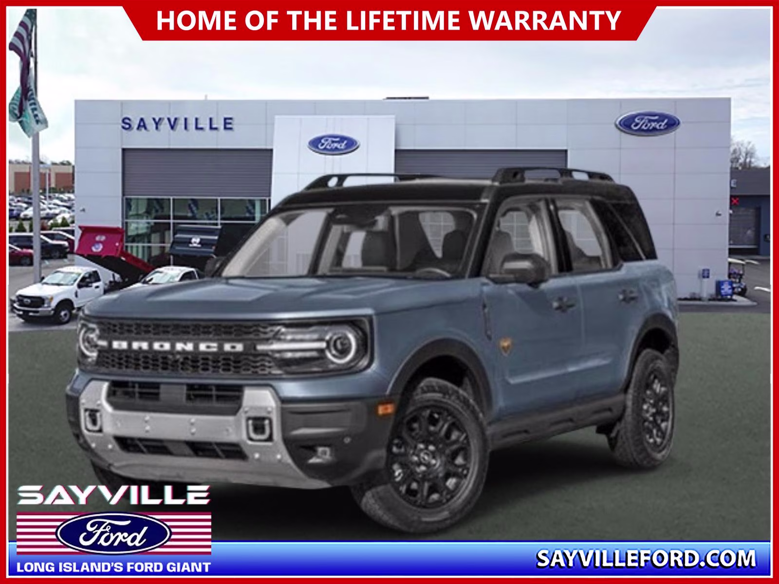 2026 Azure Gray Metallic Tri-Coat Ford Bronco Sport Badlands 4X4 SUV