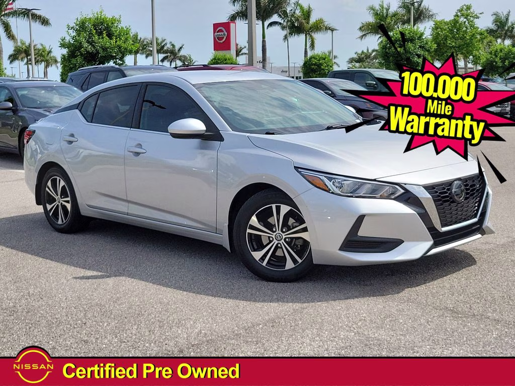 2021 Brilliant Silver Metallic Nissan Sentra SV FWD Sedan