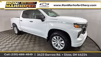 2022 White Chevrolet Silverado 1500 Custom 4X4 Truck