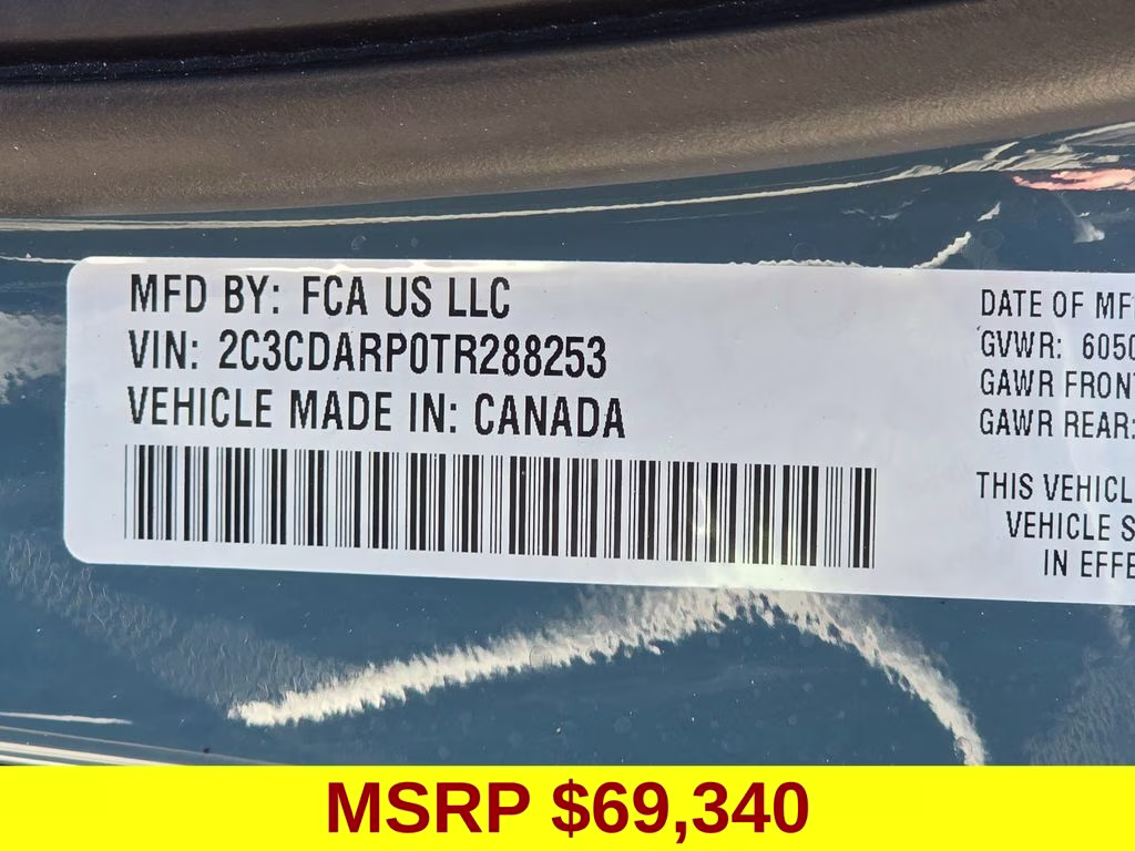 2026 Electric Blue Pearlcoat Dodge Charger R/T Scat Pack AWD Sedan