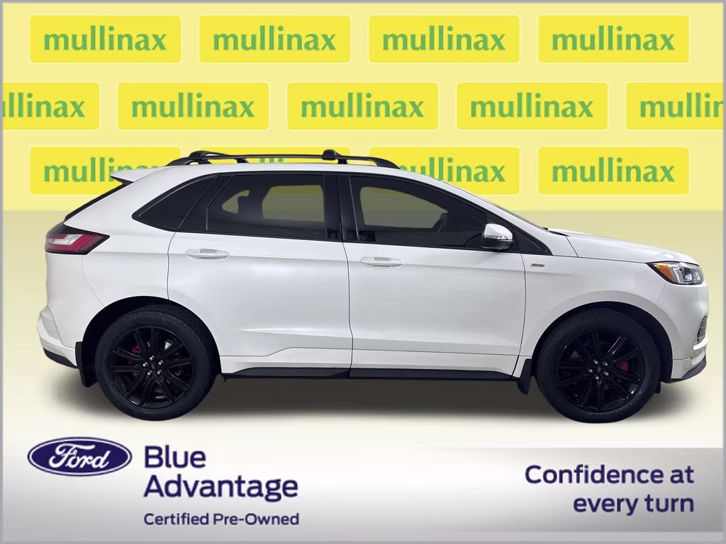 2020 Star White Metallic Tri-Coat Ford Edge SEL AWD SUV