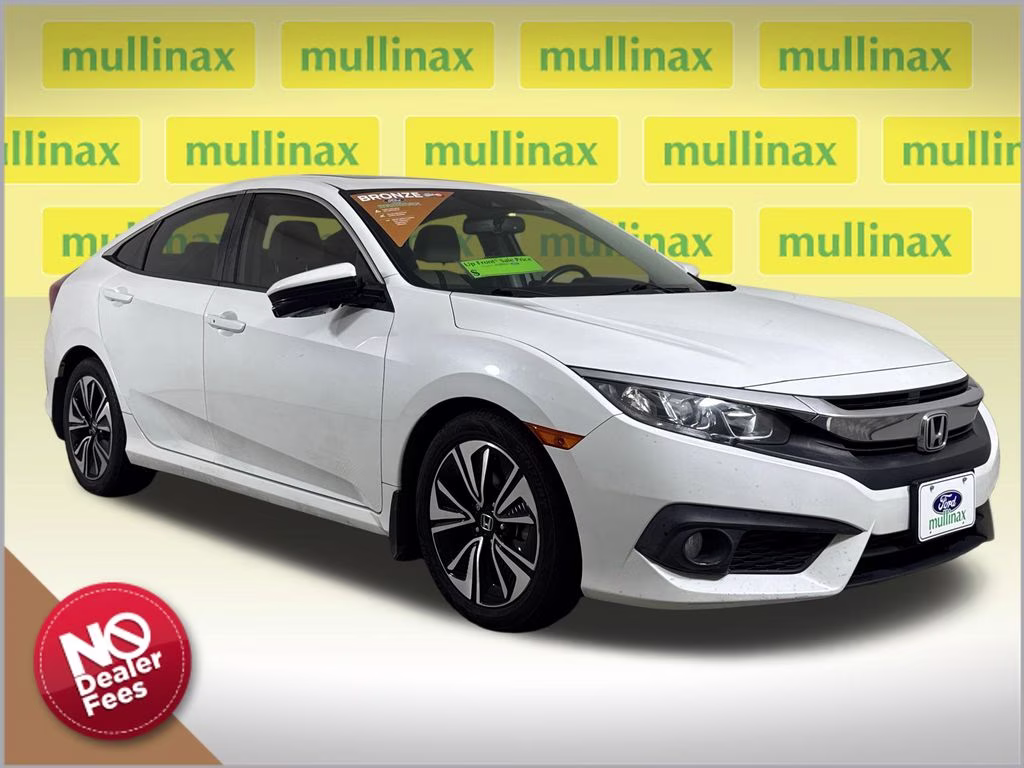 2018 White Orchid Pearl Honda Civic EX-L FWD Sedan