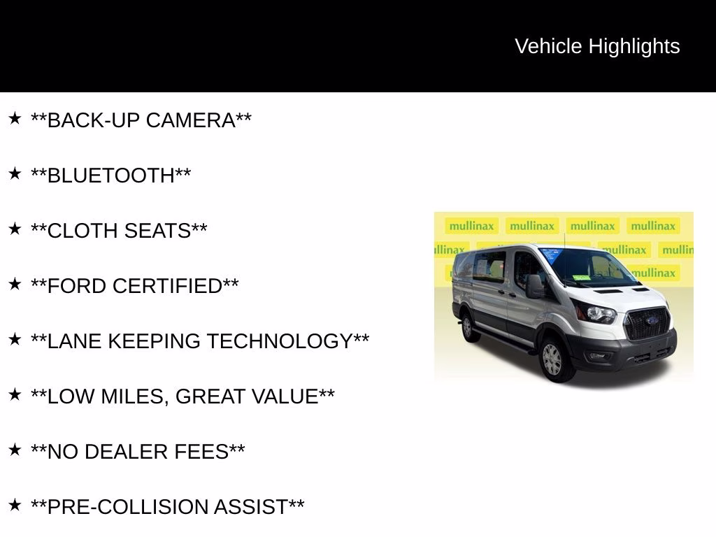 2025 Oxford White Ford Transit-250 Base RWD Van