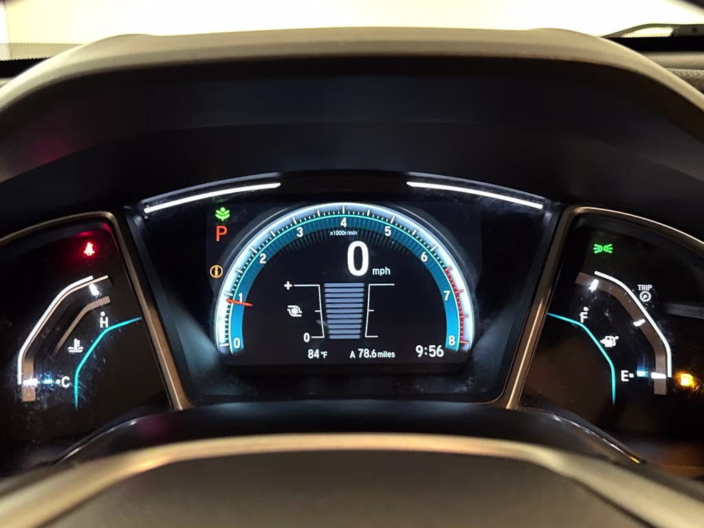 2018 White Orchid Pearl Honda Civic EX-L FWD Sedan