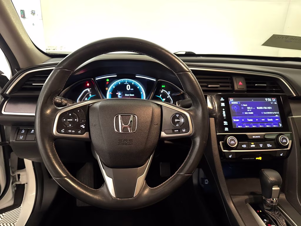 2018 White Orchid Pearl Honda Civic EX-L FWD Sedan
