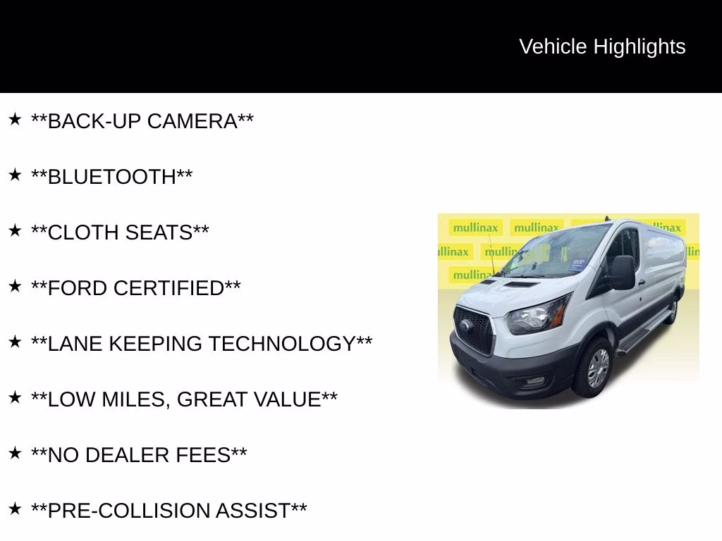 2025 Oxford White Ford Transit-250 Base RWD Van