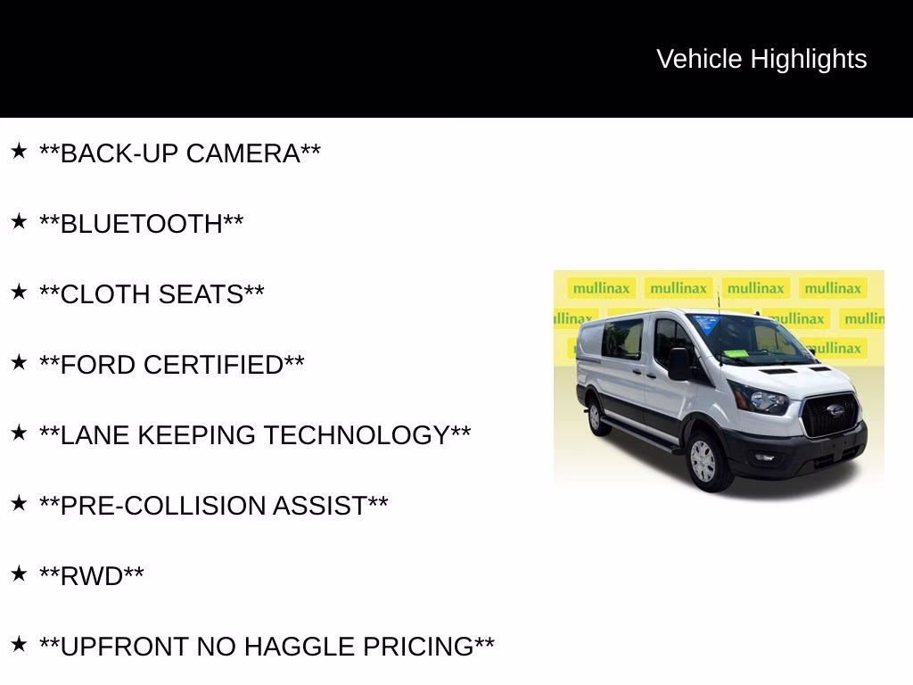 2025 Oxford White Ford Transit-250 Base RWD Van