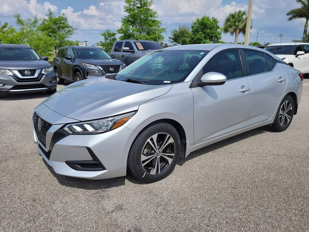 2021 Brilliant Silver Metallic Nissan Sentra SV FWD Sedan