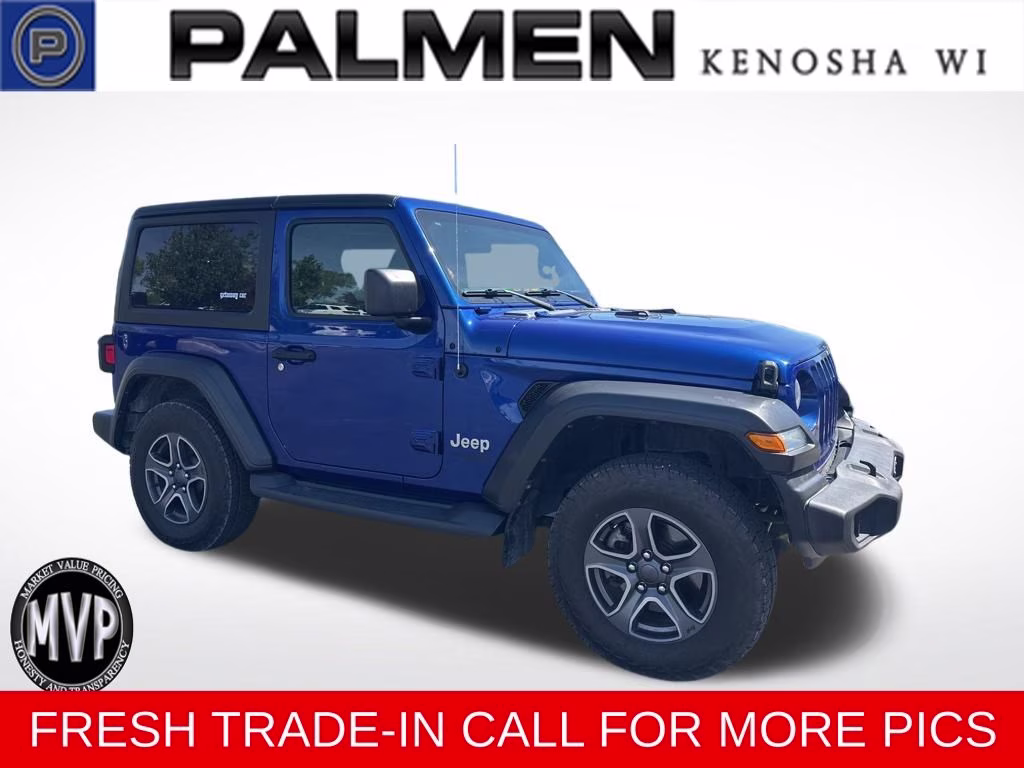 2019 Ocean Blue Metallic Clearcoat Jeep Wrangler Sport S 4X4 SUV