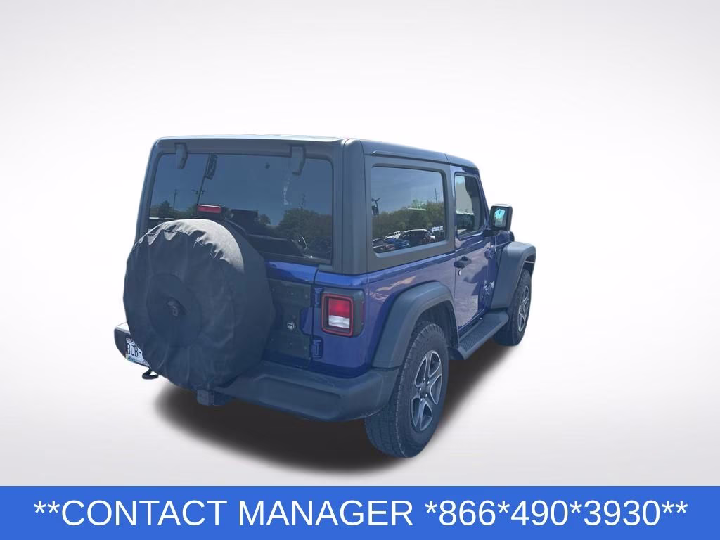 2019 Ocean Blue Metallic Clearcoat Jeep Wrangler Sport S 4X4 SUV