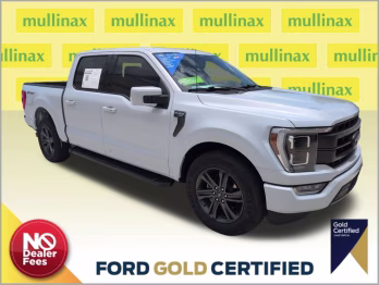 2021 Space White Metallic Ford F-150 Lariat RWD Truck