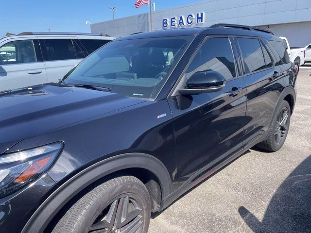 2025 Black Metallic Ford Explorer ST-Line RWD SUV