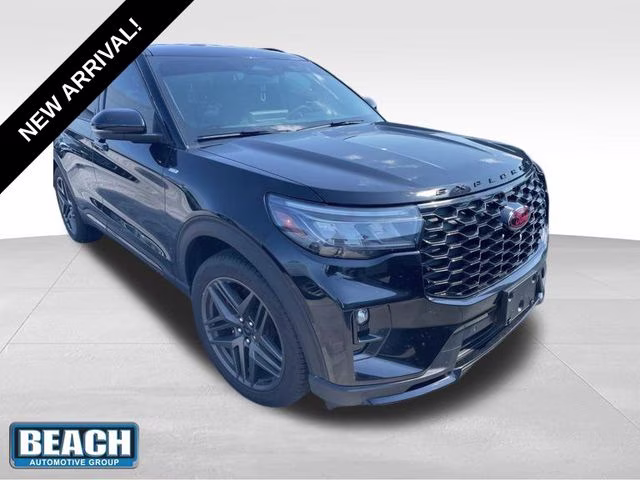 2025 Black Metallic Ford Explorer ST-Line RWD SUV