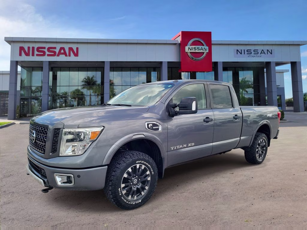 2019 Gun Metallic Nissan Titan XD PRO-4X 4X4 Truck