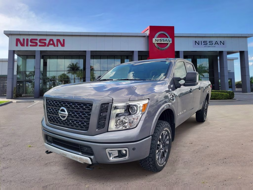 2019 Gun Metallic Nissan Titan XD PRO-4X 4X4 Truck