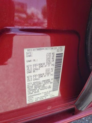 2019 Cayenne Red Metallic Nissan Frontier SL RWD Truck