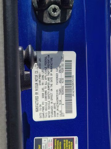 2005 Daytona Blue Clearcoat Metallic Nissan 350Z Grand Touring RWD Convertible