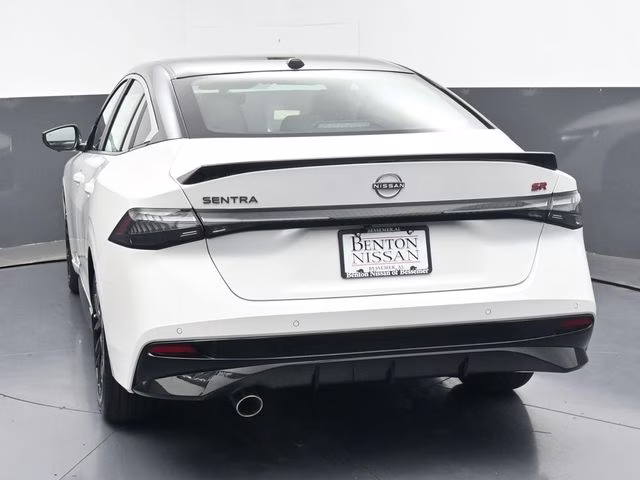 2026 Aspen White/Super Black Nissan Sentra SR FWD Sedan