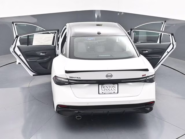 2026 Aspen White/Super Black Nissan Sentra SR FWD Sedan