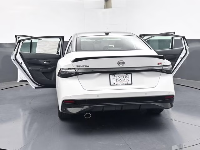 2026 Aspen White/Super Black Nissan Sentra SR FWD Sedan