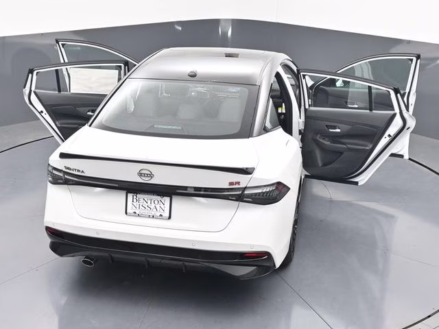 2026 Aspen White/Super Black Nissan Sentra SR FWD Sedan