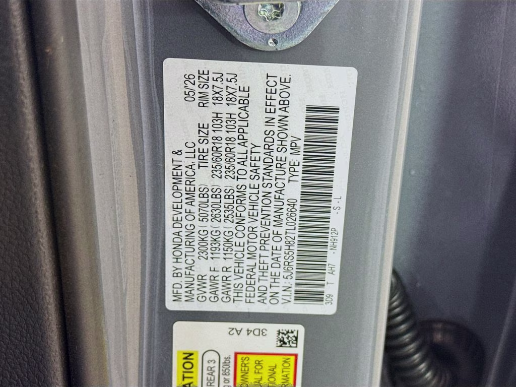 2026 Urban Gray Pearl Honda CR-V Hybrid Sport-L FWD SUV