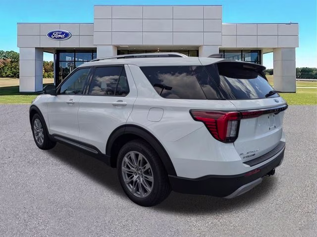 2026 White Ford Explorer Platinum RWD SUV