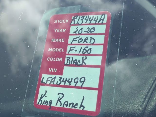 2020 Black Metallic Ford F-150 LARIAT 4X4 Truck