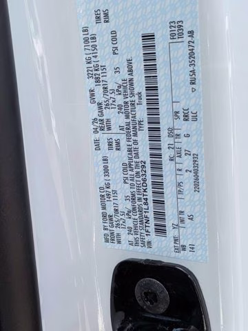 2026 Oxford White Ford F-150 XL 4X4 Truck