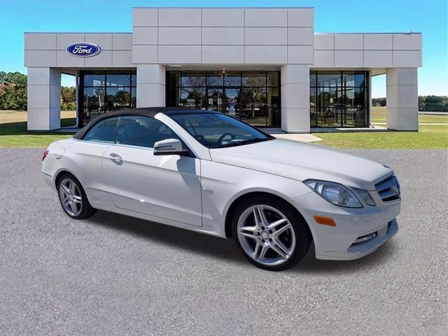 2012 Diamond White Mercedes-Benz E-Class E 350 RWD Convertible