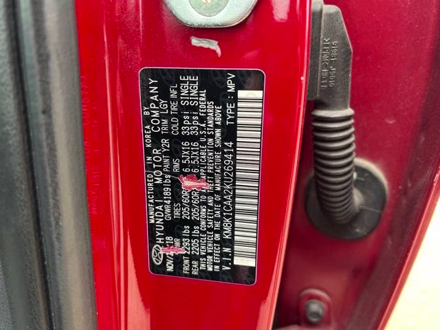 2019 Pulse Red Hyundai Kona SE AWD SUV