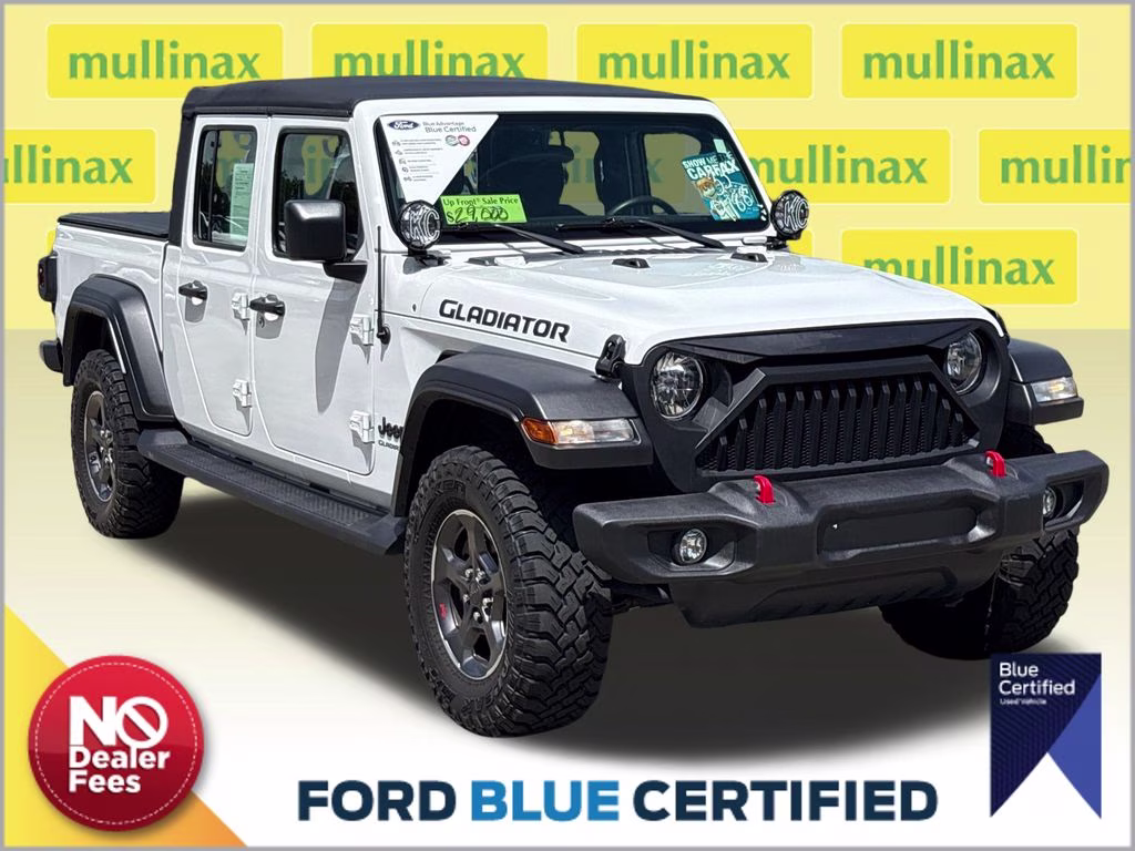 2020 Bright White Clearcoat Jeep Gladiator Sport 4X4 Truck