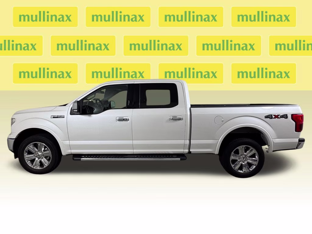 2019 White Platinum Clearcoat Metallic Ford F-150 Lariat 4X4 Truck