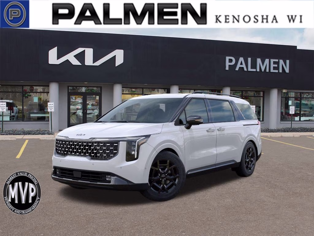 2026 Snow White Pearl Kia Carnival Hybrid SX FWD Van