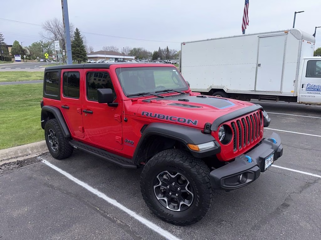 2023 Firecracker Red Clearcoat Jeep Wrangler Rubicon 4xe 4X4 SUV