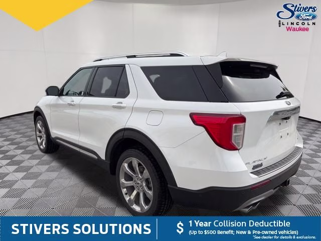 2020 White Metallic Ford Explorer Platinum 4X4 SUV