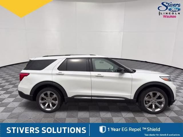 2020 White Metallic Ford Explorer Platinum 4X4 SUV