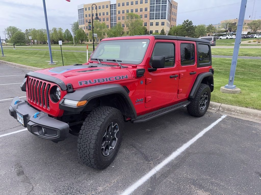 2023 Firecracker Red Clearcoat Jeep Wrangler Rubicon 4xe 4X4 SUV