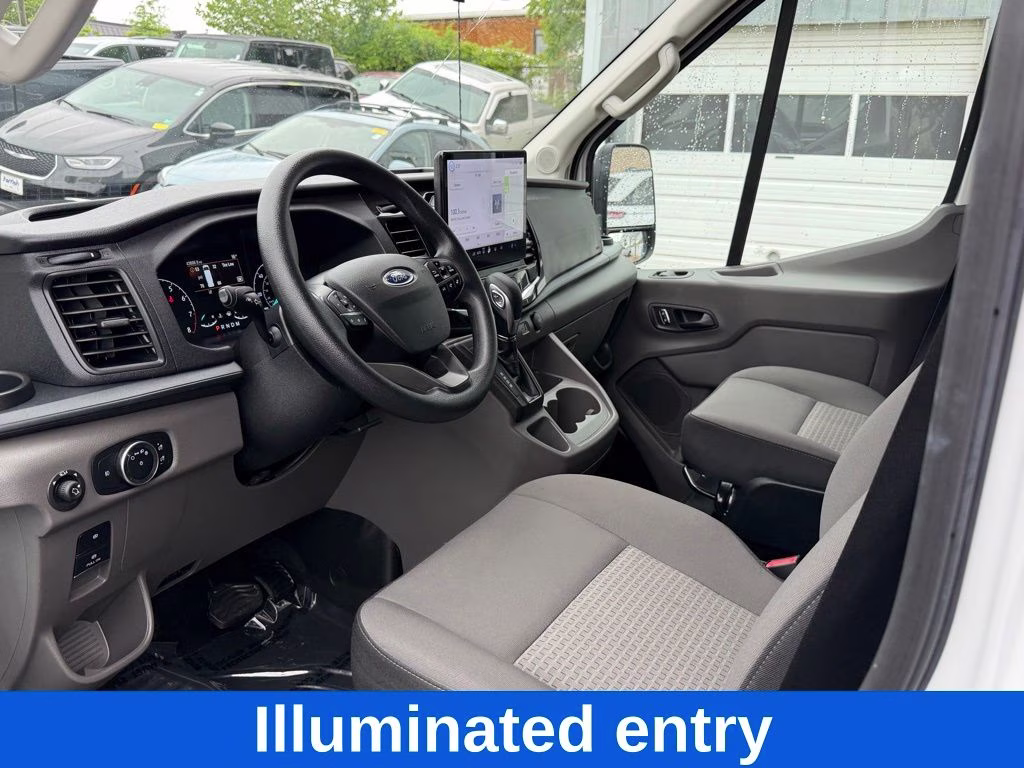 2025 White Ford Transit-350 XLT 15 PASSENGER RWD Crossover