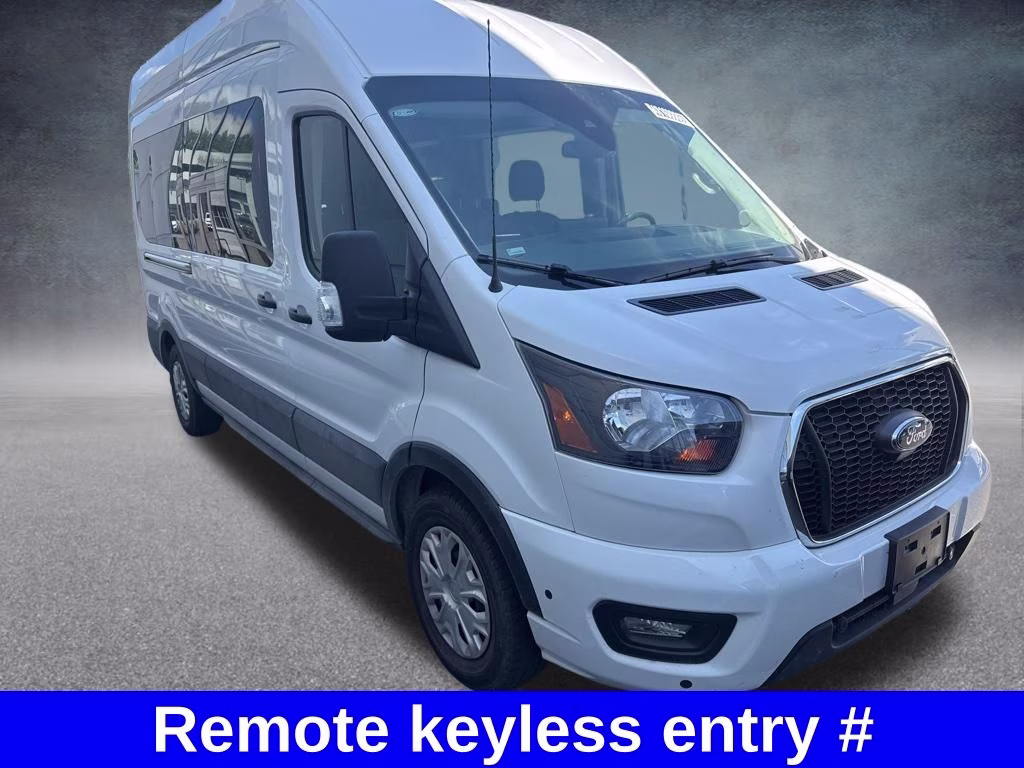 2025 White Ford Transit-350 XLT 15 PASSENGER RWD Crossover