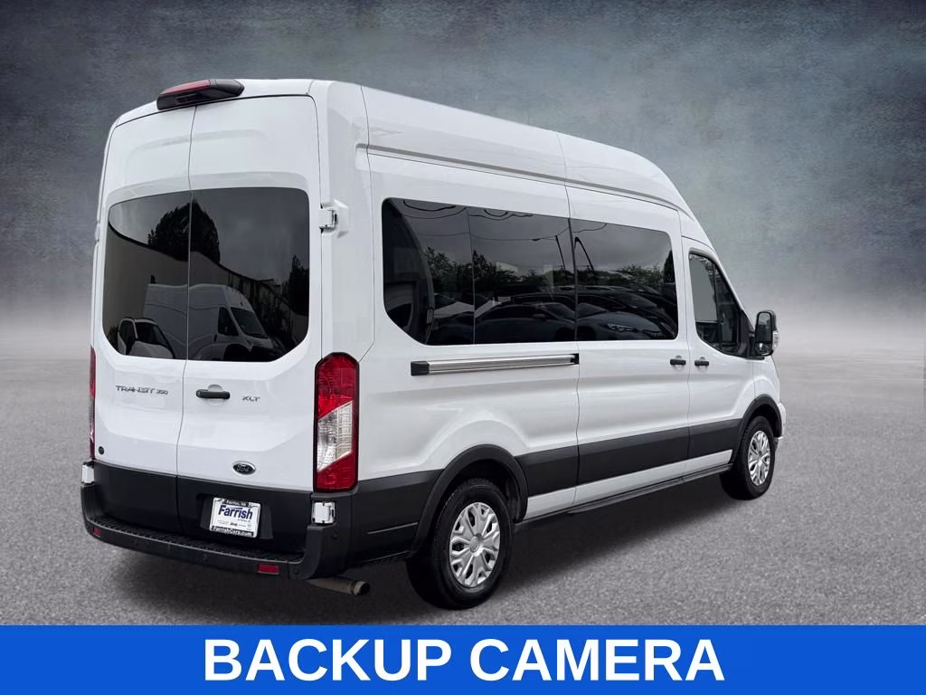 2025 White Ford Transit-350 XLT 15 PASSENGER RWD Crossover